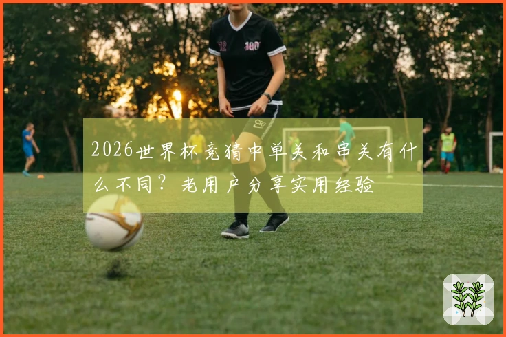 2026世界杯竞猜中单关和串关有什么不同？老用户分享实用经验